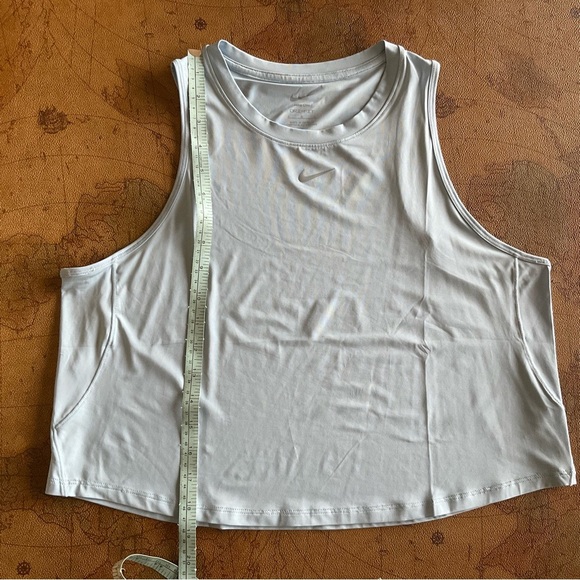 Nike Light Blue Cropped Muscle Tee for Women - Picture 4 of 6